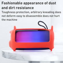 Load image into Gallery viewer, Colorful Light Effect Bluetooth Speaker Silicone Case with Shoulder Strap, For JBL Pulse 5 Black, For JBL Pulse 5 Red, For JBL Pulse 5 Blue