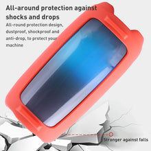 Load image into Gallery viewer, Colorful Light Effect Bluetooth Speaker Silicone Case with Shoulder Strap, For JBL Pulse 5 Black, For JBL Pulse 5 Red, For JBL Pulse 5 Blue