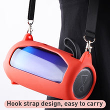 Load image into Gallery viewer, Colorful Light Effect Bluetooth Speaker Silicone Case with Shoulder Strap, For JBL Pulse 5 Black, For JBL Pulse 5 Red, For JBL Pulse 5 Blue