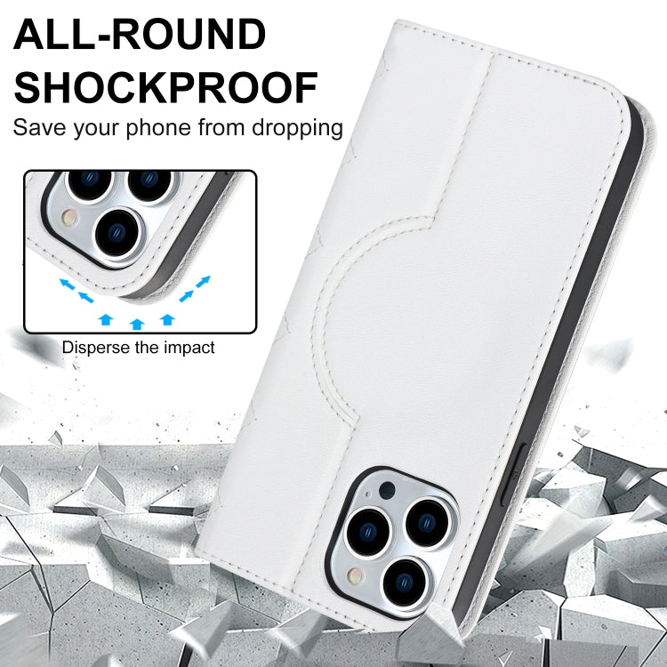 Rhombic MagSafe RFID Anti-Theft Wallet Leather Phone Case, For iPhone 13 Pro, For iPhone 13 Pro Max, For iPhone 12 mini, For iPhone 12 / 12 Pro, For iPhone 12 Pro Max