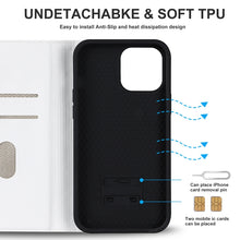 Load image into Gallery viewer, Rhombic MagSafe RFID Anti-Theft Wallet Leather Phone Case, For iPhone 13 Pro, For iPhone 13 Pro Max, For iPhone 12 mini, For iPhone 12 / 12 Pro, For iPhone 12 Pro Max