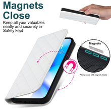 Load image into Gallery viewer, Rhombic MagSafe RFID Anti-Theft Wallet Leather Phone Case, For iPhone 13 Pro, For iPhone 13 Pro Max, For iPhone 12 mini, For iPhone 12 / 12 Pro, For iPhone 12 Pro Max