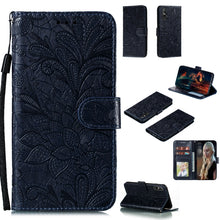 Load image into Gallery viewer, Lace Flower Embossing Pattern Horizontal Flip Leather Case , with Holder &amp; Card Slots &amp; Wallet &amp; Photo Frame &amp; Lanyard, For Huawei Enjoy 10e, For Xiaomi Redmi K30 Pro, For Xiaomi Redmi Note 9 Pro, For Xiaomi Redmi Note 9 Pro Max, For Xiaomi Redmi Note ...