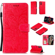Load image into Gallery viewer, Lace Flower Embossing Pattern Horizontal Flip Leather Case , with Holder &amp; Card Slots &amp; Wallet &amp; Photo Frame &amp; Lanyard, For Huawei Enjoy 10e, For Xiaomi Redmi K30 Pro, For Xiaomi Redmi Note 9 Pro, For Xiaomi Redmi Note 9 Pro Max, For Xiaomi Redmi Note ...