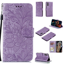 Load image into Gallery viewer, Lace Flower Embossing Pattern Horizontal Flip Leather Case , with Holder &amp; Card Slots &amp; Wallet &amp; Photo Frame &amp; Lanyard, For Huawei Enjoy 10e, For Xiaomi Redmi K30 Pro, For Xiaomi Redmi Note 9 Pro, For Xiaomi Redmi Note 9 Pro Max, For Xiaomi Redmi Note ...