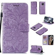 Load image into Gallery viewer, Lace Flower Embossing Pattern Horizontal Flip Leather Case , with Holder &amp; Card Slots &amp; Wallet &amp; Photo Frame &amp; Lanyard, For Huawei Enjoy 10e, For Xiaomi Redmi K30 Pro, For Xiaomi Redmi Note 9 Pro, For Xiaomi Redmi Note 9 Pro Max, For Xiaomi Redmi Note ...