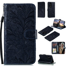 Load image into Gallery viewer, Lace Flower Embossing Pattern Horizontal Flip Leather Case , with Holder &amp; Card Slots &amp; Wallet &amp; Photo Frame &amp; Lanyard
