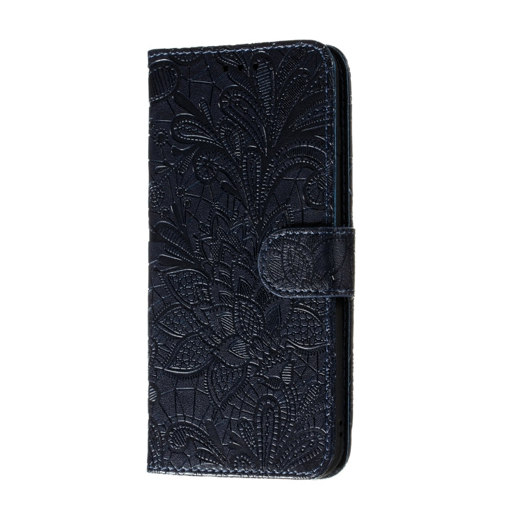 Lace Flower Embossing Pattern Horizontal Flip Leather Case , with Holder & Card Slots & Wallet & Photo Frame & Lanyard
