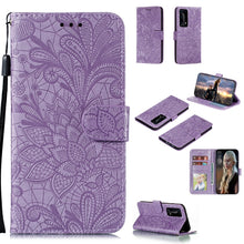 Load image into Gallery viewer, Lace Flower Embossing Pattern Horizontal Flip Leather Case , with Holder &amp; Card Slots &amp; Wallet &amp; Photo Frame &amp; Lanyard