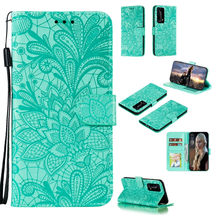Lace Flower Embossing Pattern Horizontal Flip Leather Case , with Holder & Card Slots & Wallet & Photo Frame & Lanyard
