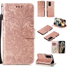 Load image into Gallery viewer, Lace Flower Embossing Pattern Horizontal Flip Leather Case , with Holder &amp; Card Slots &amp; Wallet &amp; Photo Frame &amp; Lanyard