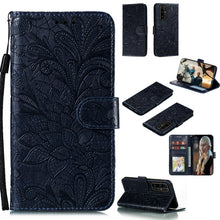 Load image into Gallery viewer, Lace Flower Embossing Pattern Horizontal Flip Leather Case , with Holder &amp; Card Slots &amp; Wallet &amp; Photo Frame &amp; Lanyard