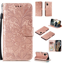 Load image into Gallery viewer, Lace Flower Embossing Pattern Horizontal Flip Leather Case , with Holder &amp; Card Slots &amp; Wallet &amp; Photo Frame &amp; Lanyard