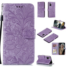 Load image into Gallery viewer, Lace Flower Embossing Pattern Horizontal Flip Leather Case , with Holder &amp; Card Slots &amp; Wallet &amp; Photo Frame &amp; Lanyard