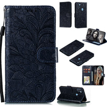 Load image into Gallery viewer, Lace Flower Embossing Pattern Horizontal Flip Leather Case , with Holder &amp; Card Slots &amp; Wallet &amp; Photo Frame &amp; Lanyard