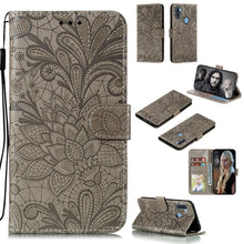 Load image into Gallery viewer, Lace Flower Embossing Pattern Horizontal Flip Leather Case , with Holder &amp; Card Slots &amp; Wallet &amp; Photo Frame &amp; Lanyard