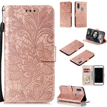 Load image into Gallery viewer, Lace Flower Embossing Pattern Horizontal Flip Leather Case , with Holder &amp; Card Slots &amp; Wallet &amp; Photo Frame &amp; Lanyard