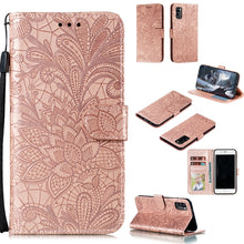 Load image into Gallery viewer, Lace Flower Embossing Pattern Horizontal Flip Leather Case , with Holder &amp; Card Slots &amp; Wallet &amp; Photo Frame &amp; Lanyard