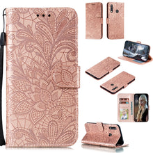 Load image into Gallery viewer, Lace Flower Embossing Pattern Horizontal Flip Leather Case , with Holder &amp; Card Slots &amp; Wallet &amp; Photo Frame &amp; Lanyard