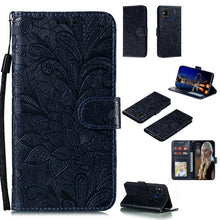 Load image into Gallery viewer, Lace Flower Embossing Pattern Horizontal Flip Leather Case , with Holder &amp; Card Slots &amp; Wallet &amp; Photo Frame &amp; Lanyard