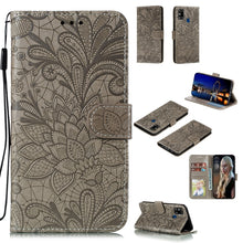 Load image into Gallery viewer, Lace Flower Embossing Pattern Horizontal Flip Leather Case , with Holder &amp; Card Slots &amp; Wallet &amp; Photo Frame &amp; Lanyard