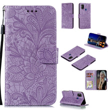 Load image into Gallery viewer, Lace Flower Embossing Pattern Horizontal Flip Leather Case , with Holder &amp; Card Slots &amp; Wallet &amp; Photo Frame &amp; Lanyard