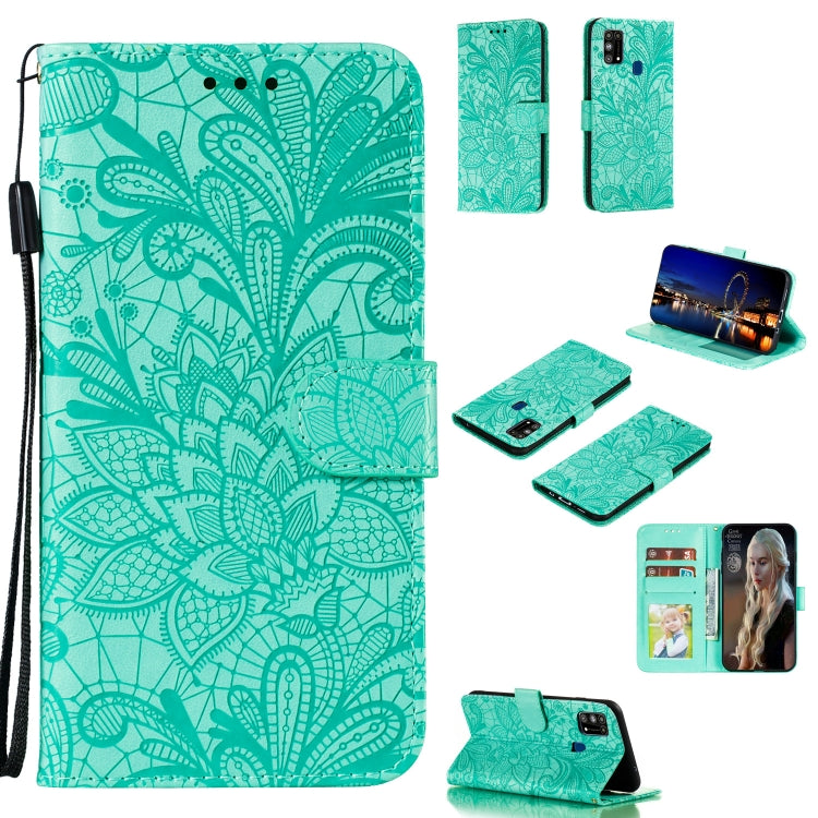 Lace Flower Embossing Pattern Horizontal Flip Leather Case , with Holder & Card Slots & Wallet & Photo Frame & Lanyard