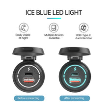Load image into Gallery viewer, ZH-1786A2 QC3.0 USB-A + Type-C Dual Interface Car Charger, Cable Length: 60cm, ZH-1786A2