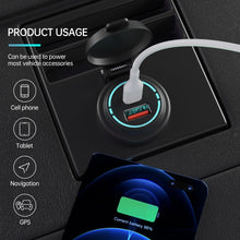Load image into Gallery viewer, ZH-1786A2 QC3.0 USB-A + Type-C Dual Interface Car Charger, Cable Length: 60cm, ZH-1786A2