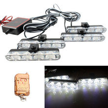 Load image into Gallery viewer, 4 in 1 Car 16LEDs Grille Flash Lights Warning Lights with Wireless Remote Control
