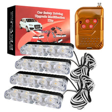 Load image into Gallery viewer, 4 in 1 Car 16LEDs Grille Flash Lights Warning Lights with Wireless Remote Control