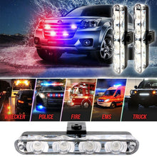 Load image into Gallery viewer, 4 in 1 Car 16LEDs Grille Flash Lights Warning Lights with Wireless Remote Control