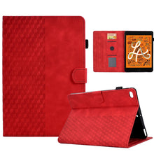 Load image into Gallery viewer, For iPad mini 5 / 4 / 3 / 2 / 1 Rhombus Embossed Leather Smart Tablet Case