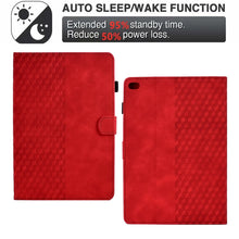 Load image into Gallery viewer, For iPad mini 5 / 4 / 3 / 2 / 1 Rhombus Embossed Leather Smart Tablet Case