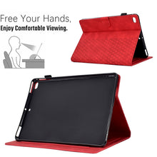 Load image into Gallery viewer, For iPad 9.7 2017 / 2018 / Air / Air 2 Rhombus Embossed Leather Smart Tablet Case
