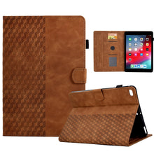 Load image into Gallery viewer, For iPad 9.7 2017 / 2018 / Air / Air 2 Rhombus Embossed Leather Smart Tablet Case