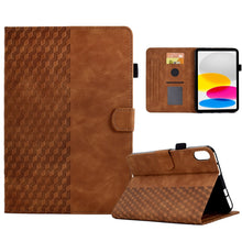 Load image into Gallery viewer, For iPad 10th Gen 10.9 2022 Rhombus Embossed Leather Smart Tablet Case