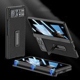 For Xiaomi Mix Fold 2 GKK Magnetic Hinge Flip Leather Phone Case with Holder