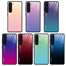 Load image into Gallery viewer, For Samsung Galaxy S23 5G Gradient Color Glass Phone Case, For Samsung Galaxy S23 5G