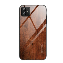Load image into Gallery viewer, For Samsung Galaxy A04 Wood Grain Glass Phone Case, For Samsung Galaxy A04