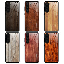 Load image into Gallery viewer, For Samsung Galaxy S23 5G Wood Grain Glass Phone Case, For Samsung Galaxy S23 5G