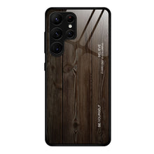 Load image into Gallery viewer, For Samsung Galaxy S23 Ultra 5G Wood Grain Glass Phone Case, For Samsung Galaxy S23 Ultra 5G
