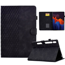 Load image into Gallery viewer, For Samsung Galaxy Tab S7 T870 / S8 X700 Rhombus Embossed Leather Smart Tablet Case, For Samsung Galaxy Tab S7 T870 / S8 X700