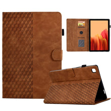 Load image into Gallery viewer, For Samsung Galaxy Tab A7 T500 / T505 2020 Rhombus Embossed Leather Smart Tablet Case, For Samsung Galaxy Tab A7 T500 / T505 2020