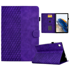 Load image into Gallery viewer, For Samsung Galaxy Tab A8 10.5 X200 / X205 Rhombus Embossed Leather Smart Tablet Case, For Samsung Galaxy Tab A8 10.5 X200 / X205