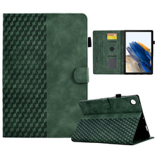 Load image into Gallery viewer, For Samsung Galaxy Tab A8 10.5 X200 / X205 Rhombus Embossed Leather Smart Tablet Case, For Samsung Galaxy Tab A8 10.5 X200 / X205