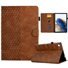 Load image into Gallery viewer, For Samsung Galaxy Tab A8 10.5 X200 / X205 Rhombus Embossed Leather Smart Tablet Case, For Samsung Galaxy Tab A8 10.5 X200 / X205