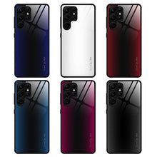 Load image into Gallery viewer, For Samsung Galaxy S23 Ultra 5G Texture Gradient Glass TPU Phone Case, For Samsung Galaxy S23 Ultra 5G