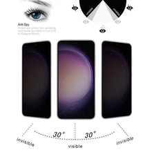 Load image into Gallery viewer, For Samsung Galaxy S23 5G Flat Surface Privacy Tempered Glass Film, Support Fingerprint Unlock, For Samsung Galaxy S23 5G(1pc)