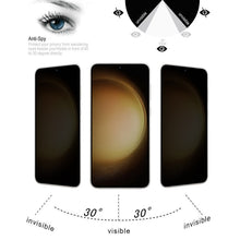 Load image into Gallery viewer, For Samsung Galaxy S23+ 5G Flat Surface Privacy Tempered Glass Film, Support Fingerprint Unlock, For Samsung Galaxy S23+ 5G(1pc)